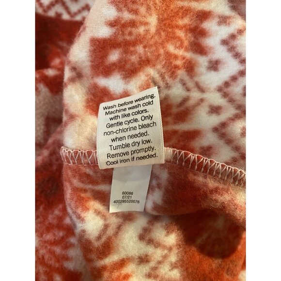 Croft & Barrow Christmas Women’s X1 Red/White Snowflake Top ~New Soft - Picture 6 of 6